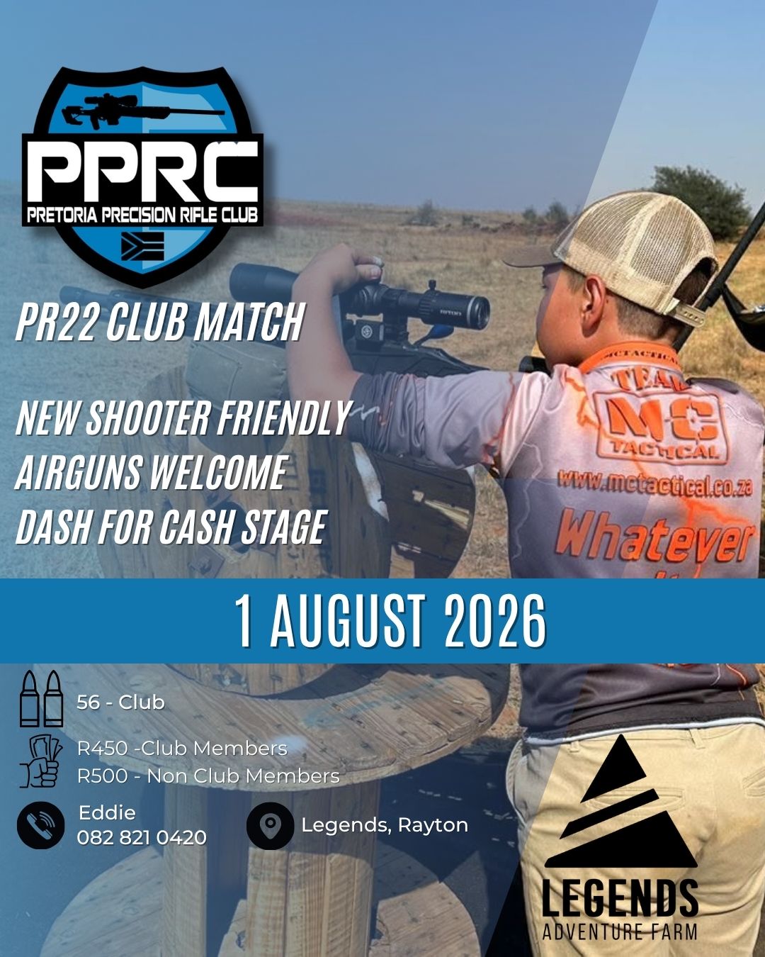 PPRC Rimfire Club Match 1 August 2026